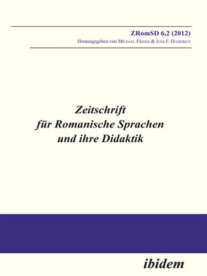 cover image of Zeitschrift für Romanische Sprachen und ihre Didaktik